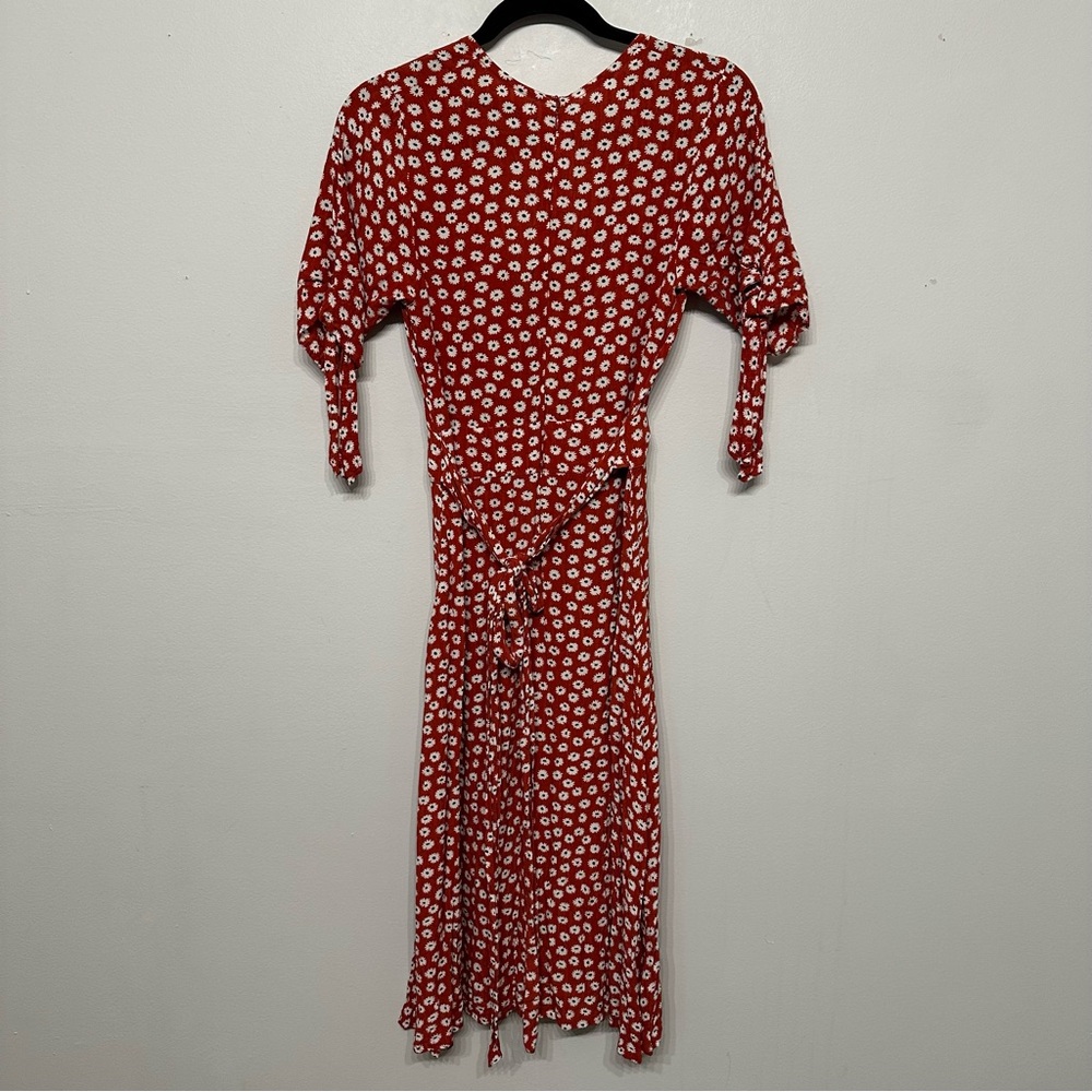 Faithfull the Brand Red Floral Midi Dress - Picture 7 of 11
